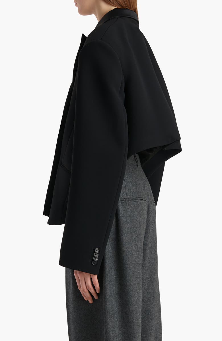 Khaite Comair Double Face Crepe Jacket, Alternate, color, Black