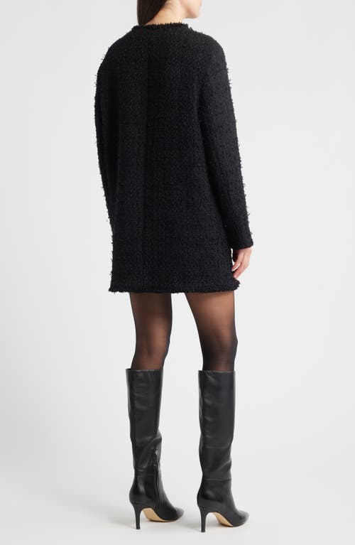 Hugo Boss Boss Jokila Tweed Coat In Black