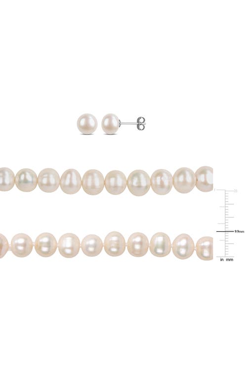 Delmar Cultured Freshwater Pearl Necklace, Earrings & Bracelet Set