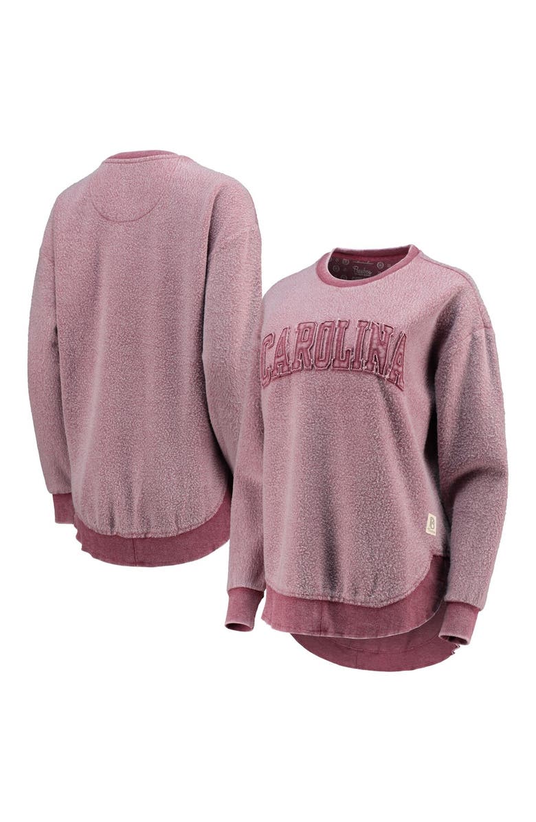 PRESSBOX Women's Pressbox Garnet South Carolina Gamecocks Ponchoville Pullover Sweatshirt, Alternate, color, Garnet