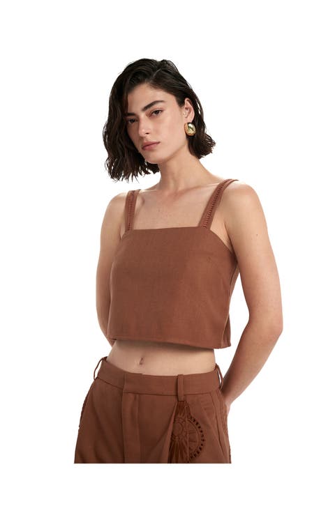 Resort Embroidered Crop Top Cover-Up
