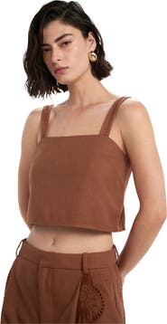 Beach Life by Gottex Resort Embroidered Crop Top Cover-Up