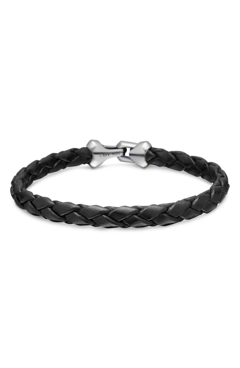 David Yurman 'Armory' Leather Bracelet, Main, color,