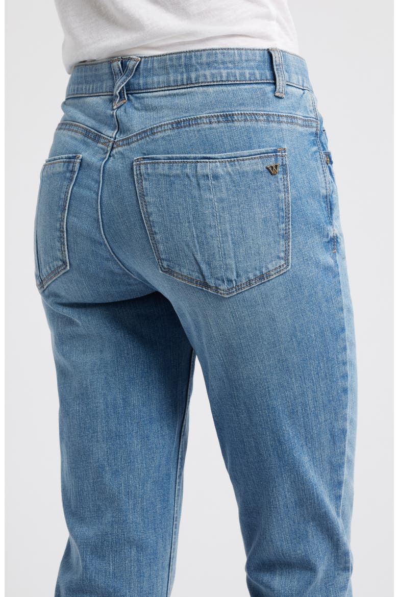 Gemma 'Ab'Solution High Waist Girlfriend Jeans, Alternate, color, LIGHT BLUE ARTISANAL