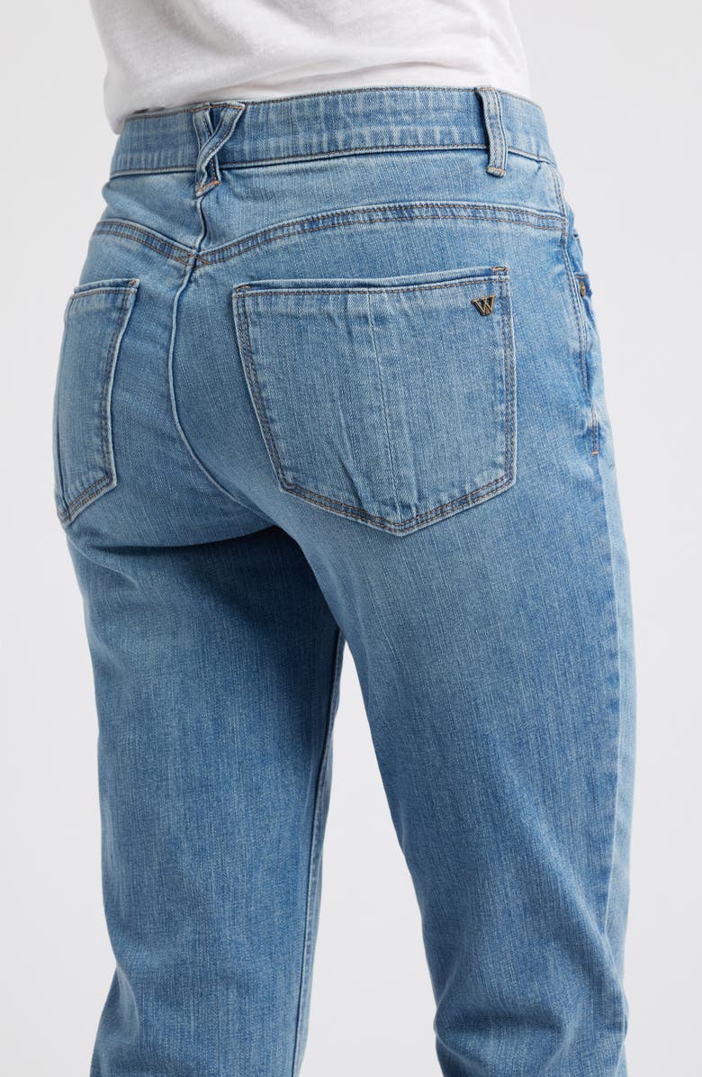 Wit & Wisdom Gemma 'Ab'Solution High Waist Girlfriend Jeans, Alternate, color, Light Blue Artisanal