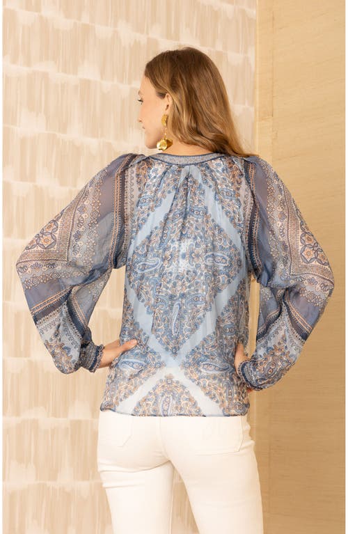 Hale Bob August Chiffon Top In Multi