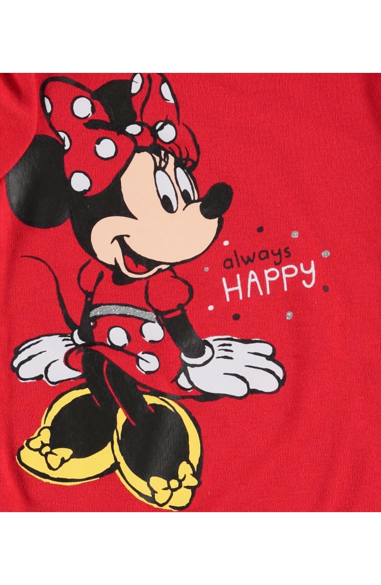 Disney Bodysuit Pants Bib & Hat Layette Set, Alternate, color, Red