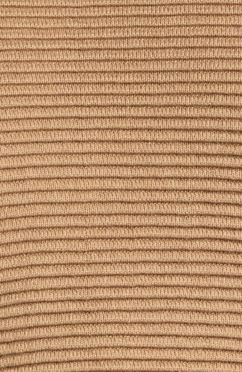 Eileen Fisher Ottoman Stitch Tunic Sweater In Biscuit