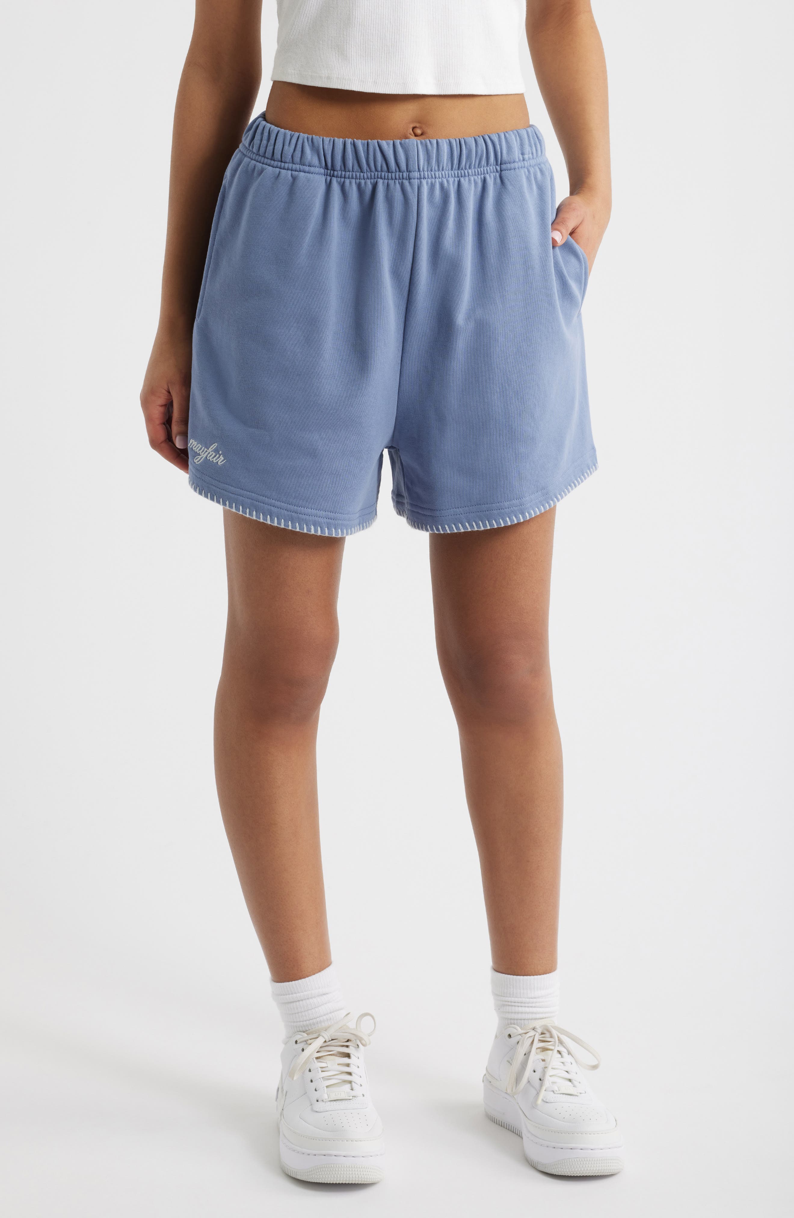 THE MAYFAIR GROUP I Love My Humanness Graphic Sweat Shorts