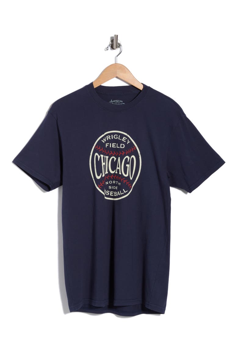 Wrigley Baseball Graphic T-Shirt, Alternate, color, NAVY