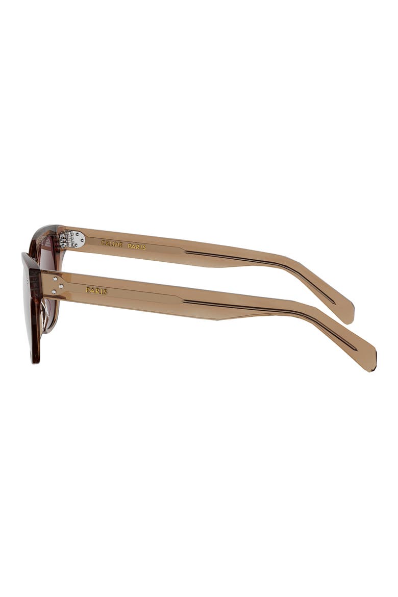 3 Dots 52mm Cat Eye Sunglasses, Alternate, color, ORANGE/ BROWN