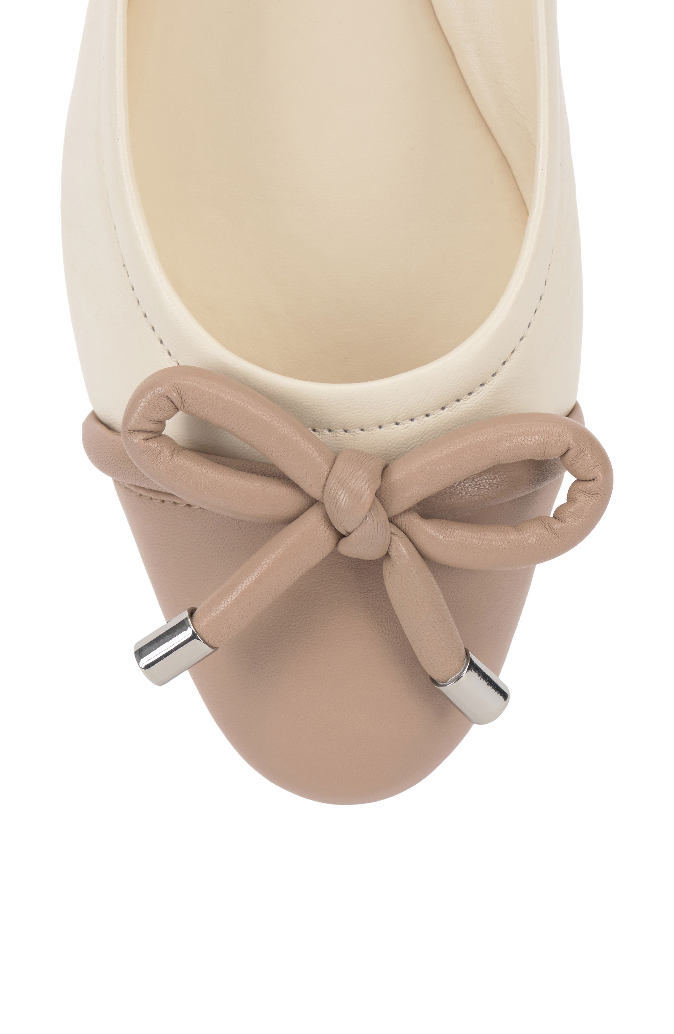 Vince Camuto Maysa Bow Ballet Flat, Alternate, color, Creamy White
