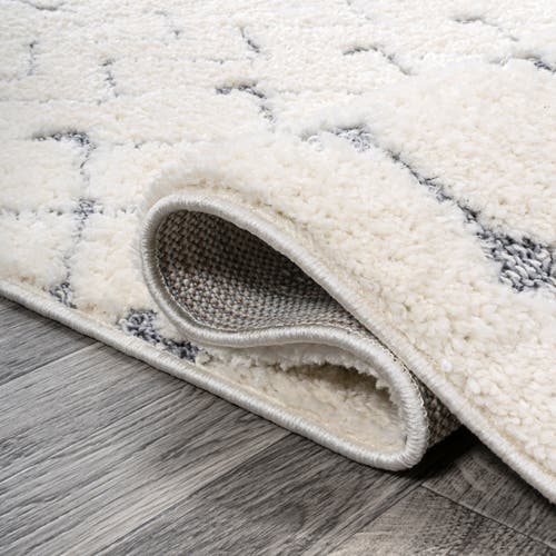 Jonathan Y Pia Moroccan Trellis Plush Carved Area Rug In Multi/cream