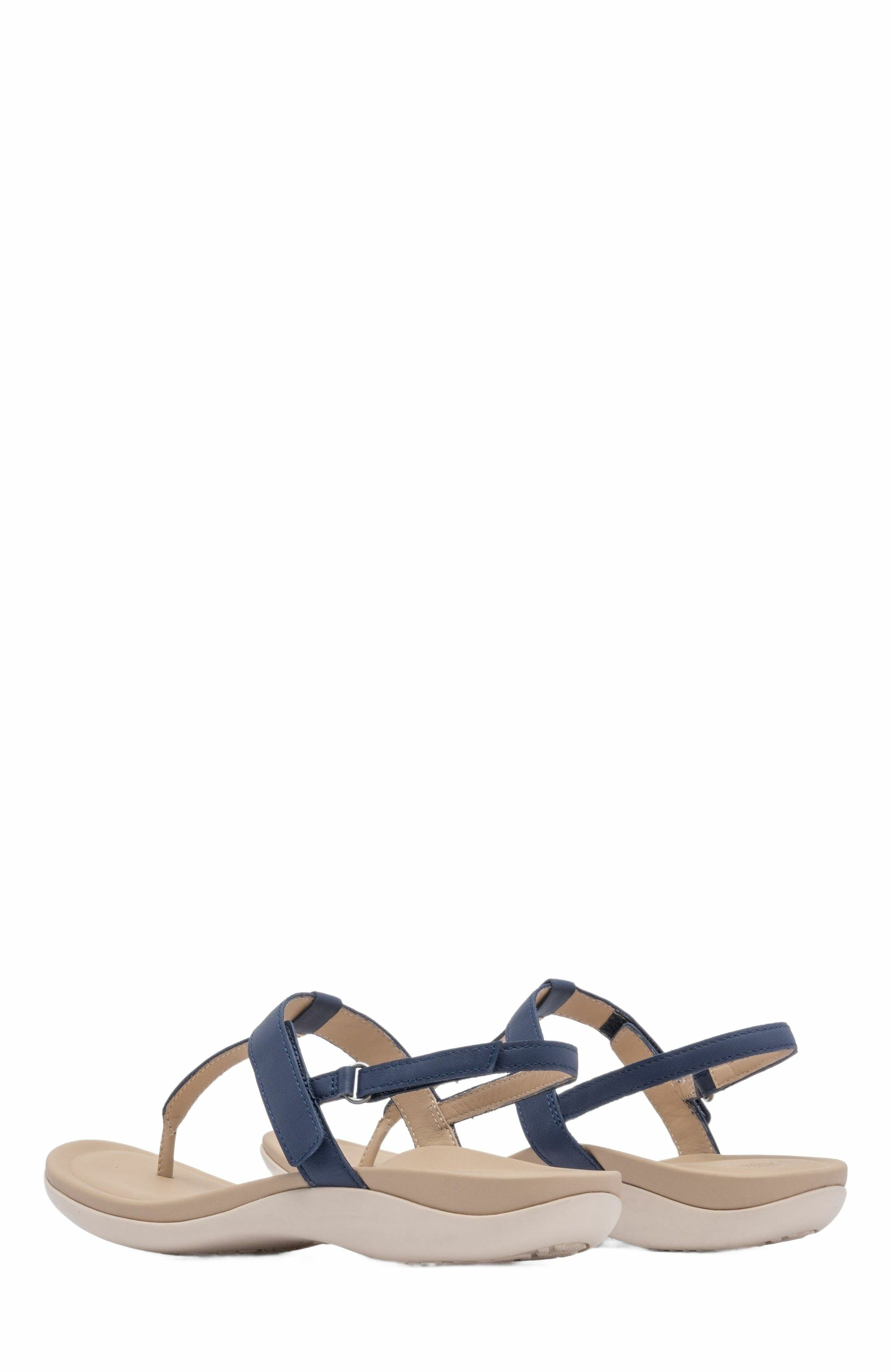 Oasis T Strap Sandal, Alternate, color, Navy - Regular