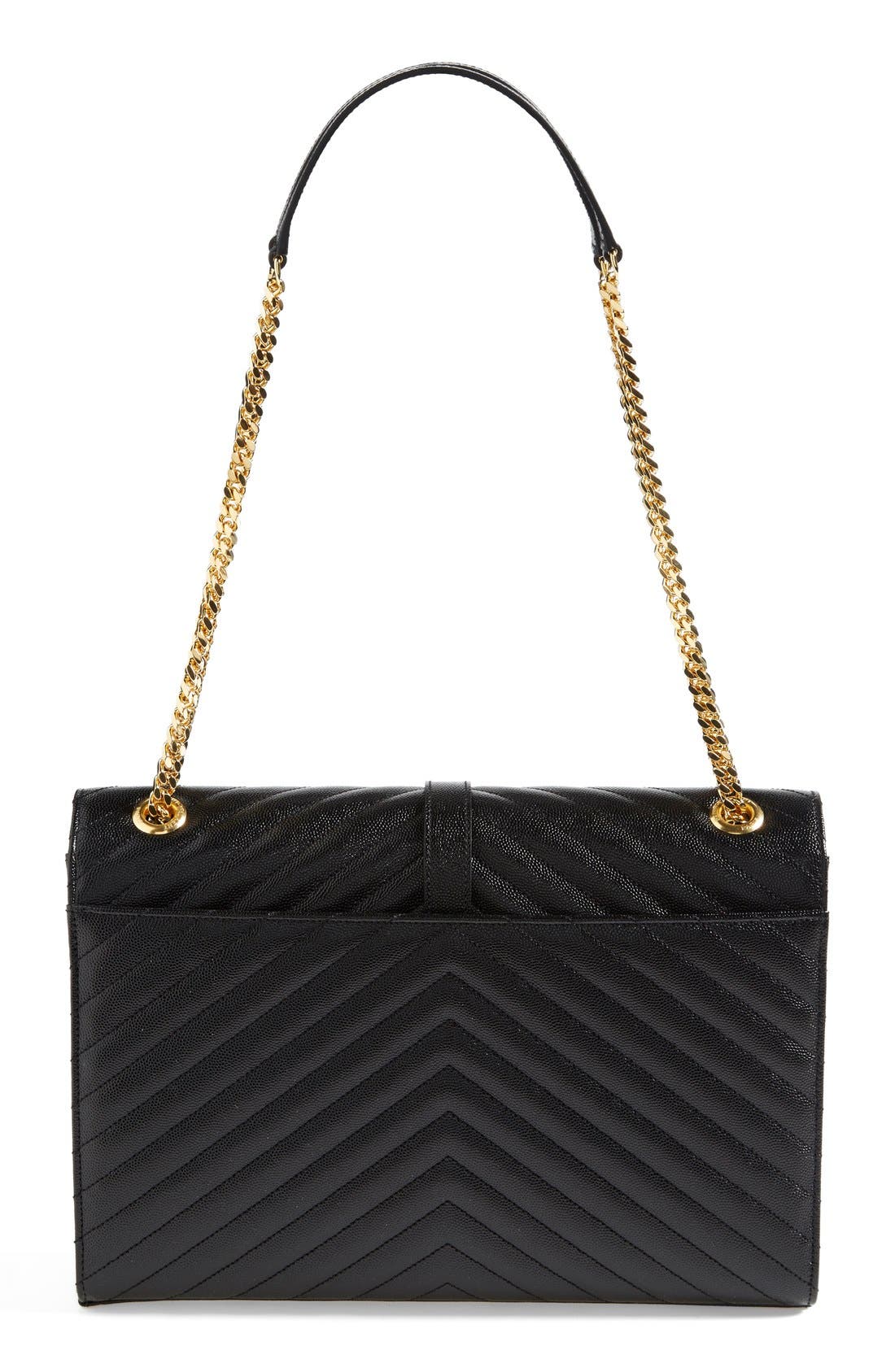 Saint Laurent 'Monogram' Leather Shoulder Bag, Alternate, color, 