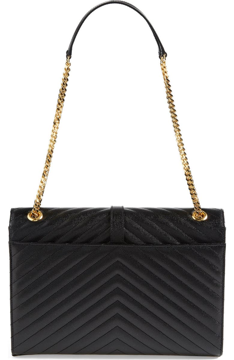 Saint Laurent 'Monogram' Leather Shoulder Bag, Alternate, color,