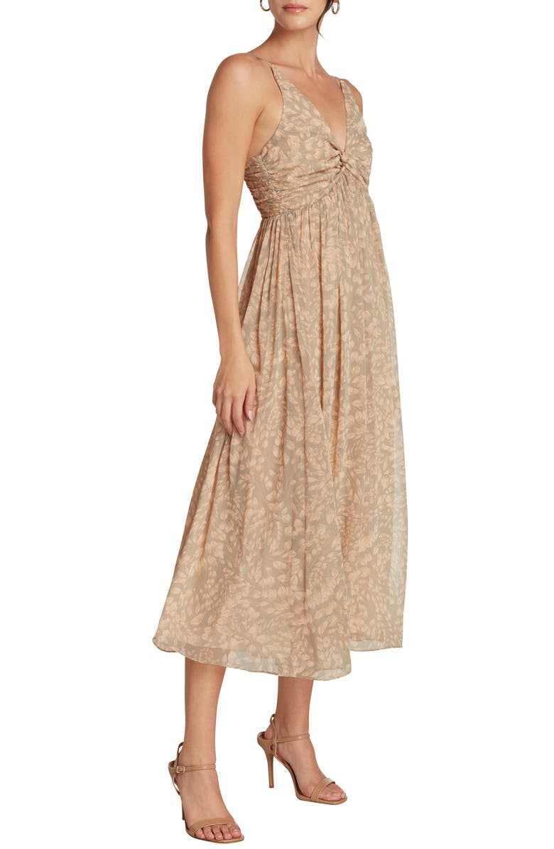 Willow Lola Midi Dress, Alternate, color, Apricot