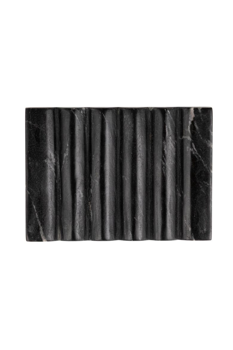 Mélange Marble Soap Dish, Black and Beige, Alternate, color, Beige