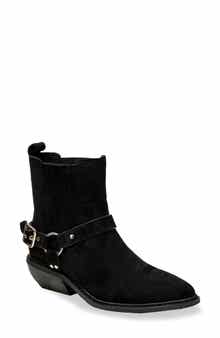 CHASE AND CHLOE Yareli Western Buckle Chelsea Boot
