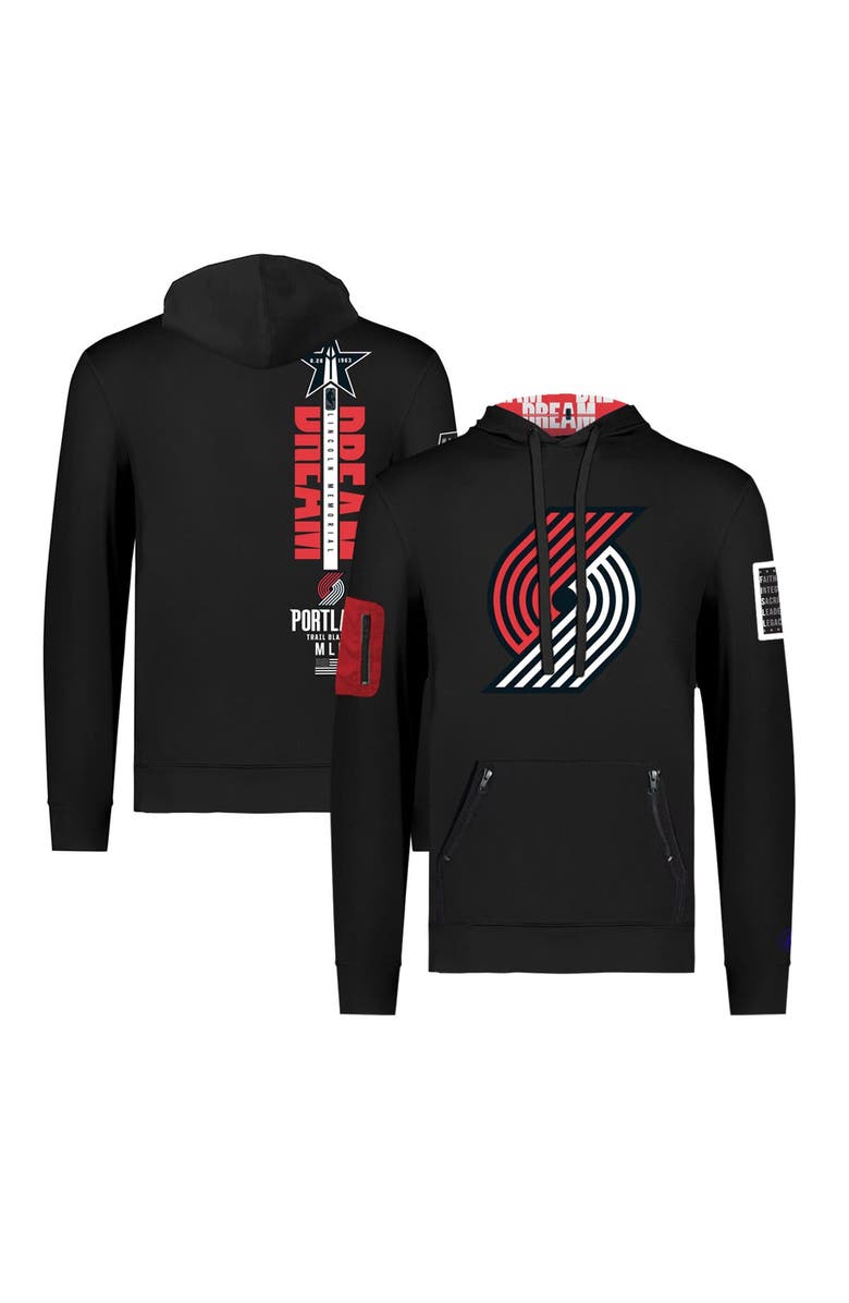 FISLL Unisex FISLL x Black History Collection Black Portland Trail Blazers Pullover Hoodie, Main, color, Black