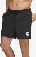 DKNY Modern Paisley Swim Trunks