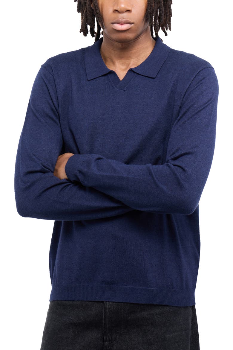 John Collared Sweater, Alternate, color, SLATE