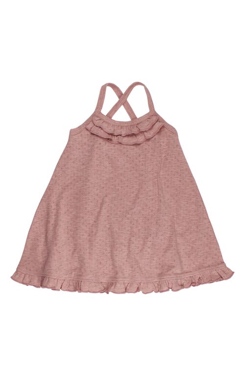 L'ovedbaby Organic Cotton Pointelle Sundress In Pink
