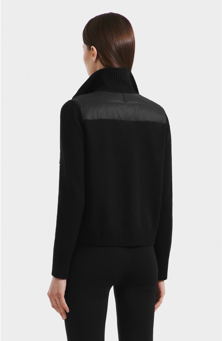 Rudsak Ellie Hybrid Knit & Light Down Jacket, Alternate, color, Black