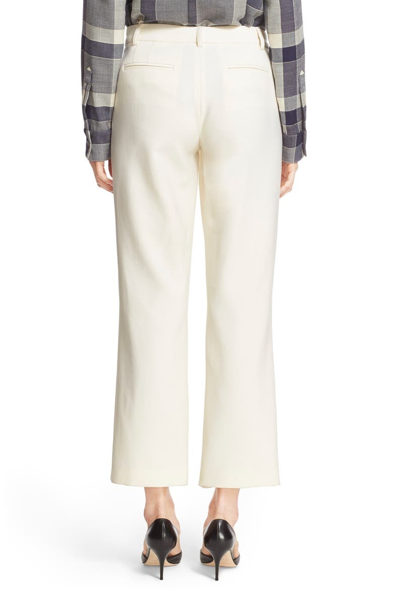 Crop Stovepipe Pants, Alternate, color, IVORY