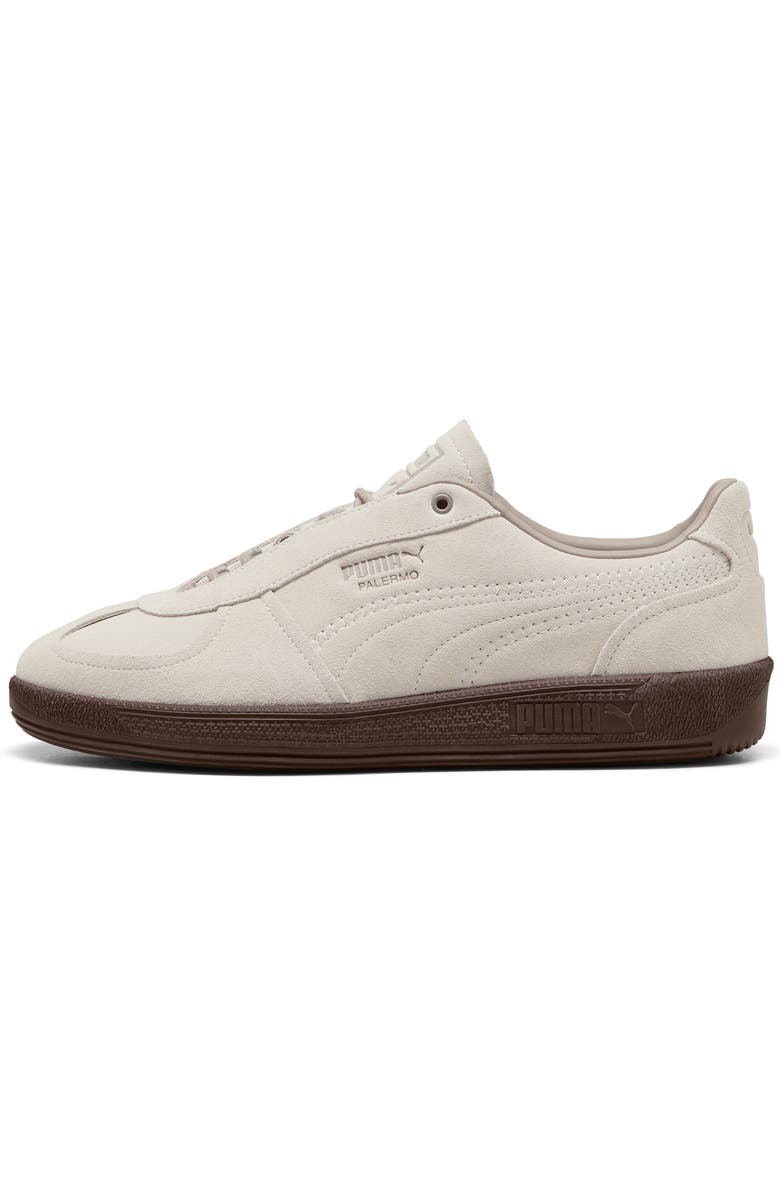 PUMA Palermo Sneaker, Alternate, color, Alpine Snow/ Chestnut Brown