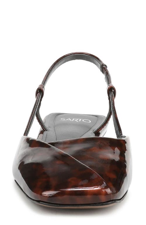 Sarto By Franco Sarto Telica Slingback Flat In Brown