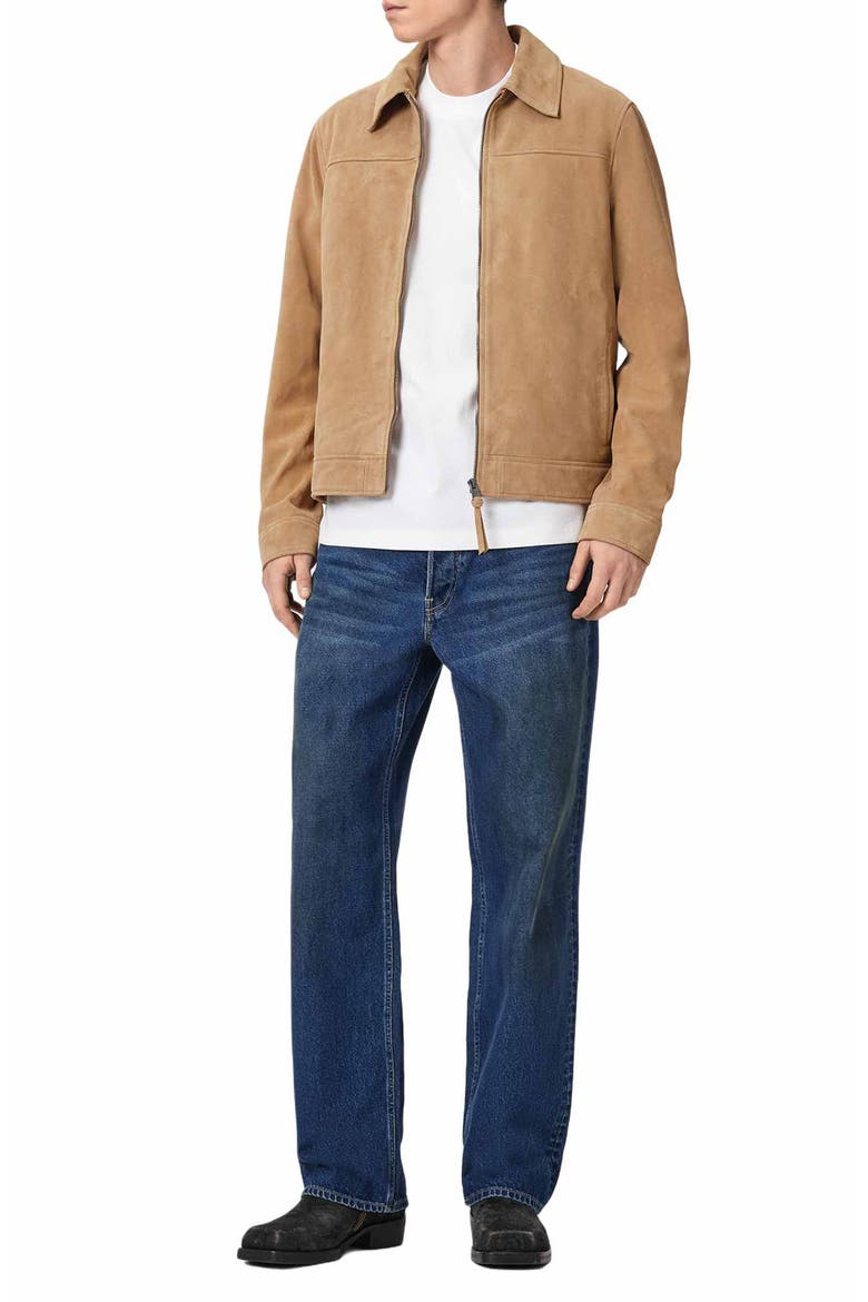 Rhone Suede Jacket, Alternate, color, DESERT BROWN
