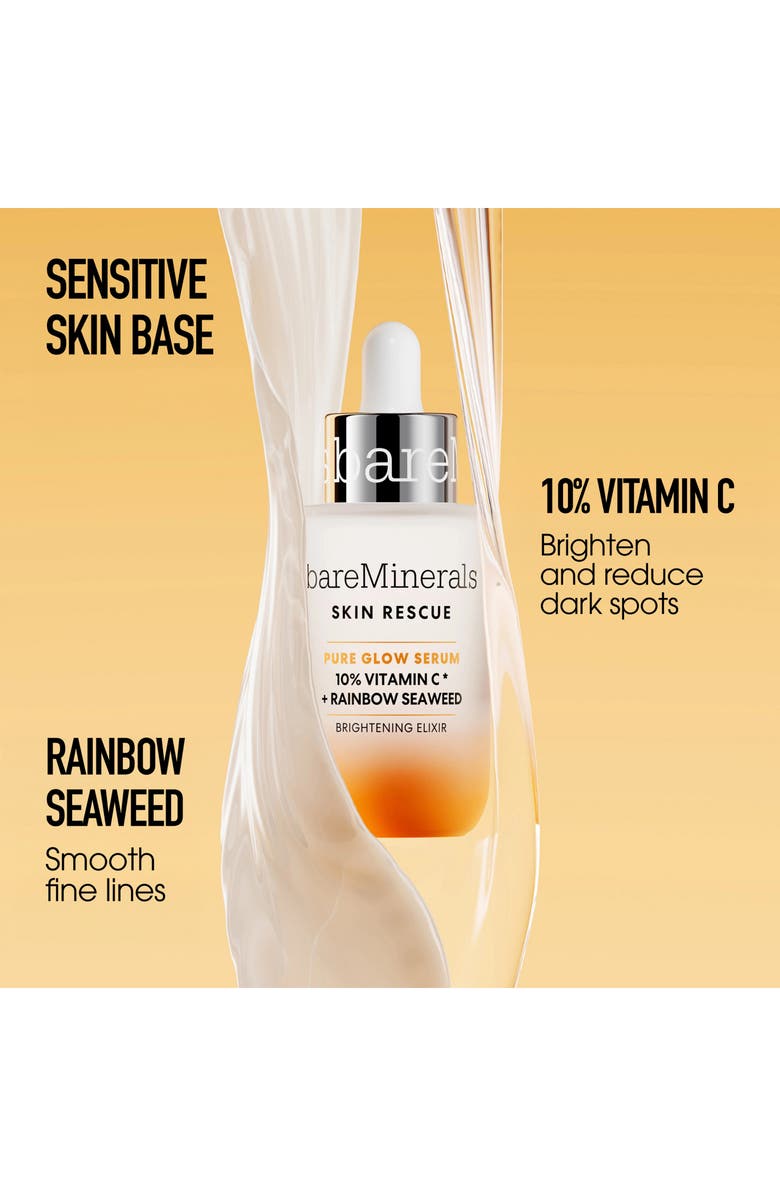 bareMinerals<sup>®</sup> SKIN RESCUE Pure Glow Serum with 10% Vitamin C Complex and Rainbow Seaweed, Alternate, color, 