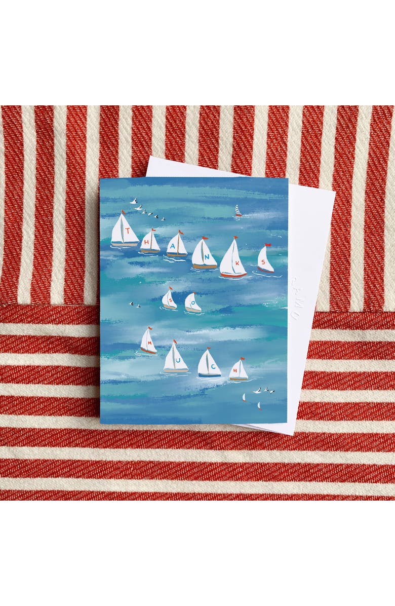 Ramus & Co Thank You Greeting Card Pack Sets (3 ct) Regatta Thanks So Much, Alternate, color, Multi-Pack