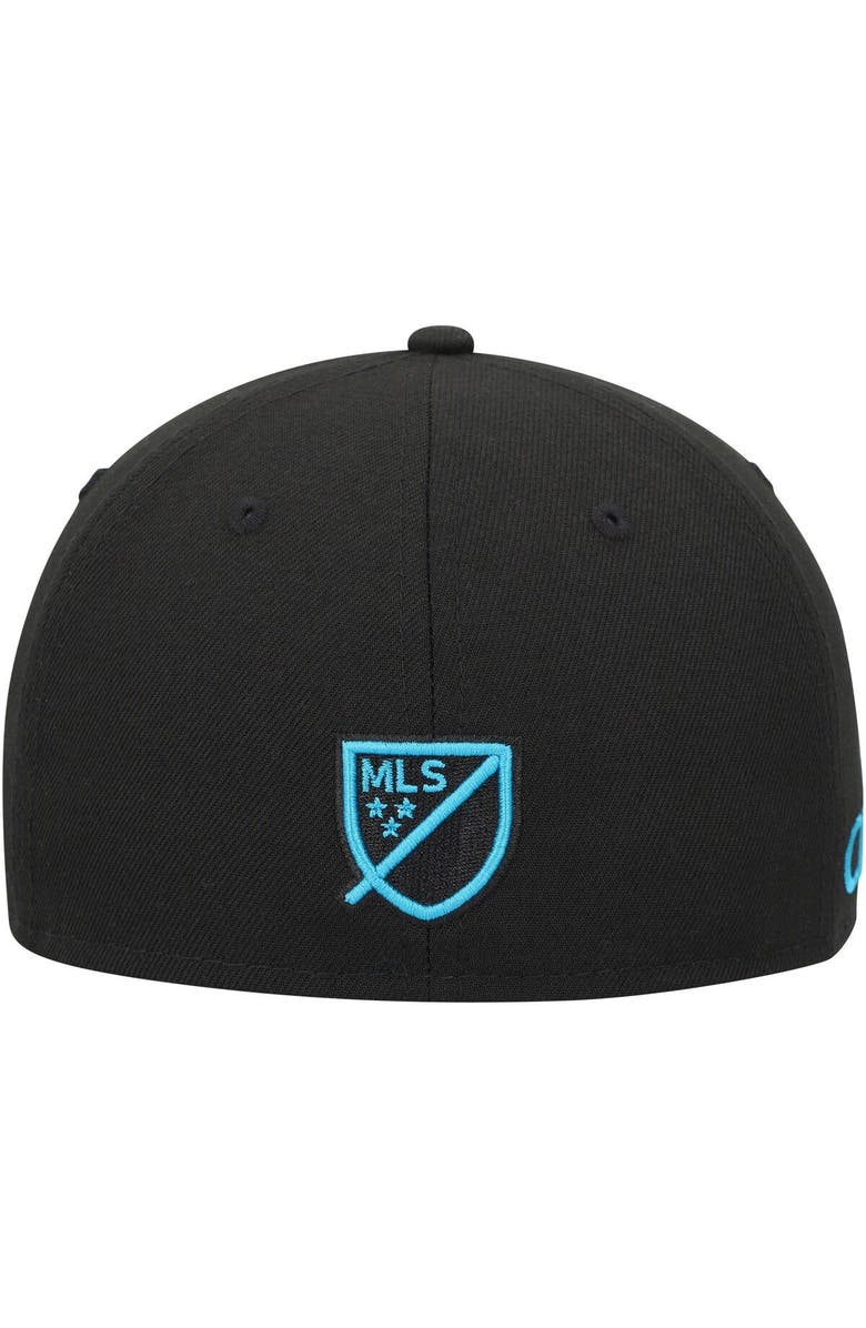 New Era Men's New Era Black Charlotte FC Kick Off 59FIFTY Fitted Hat, Alternate, color, Black