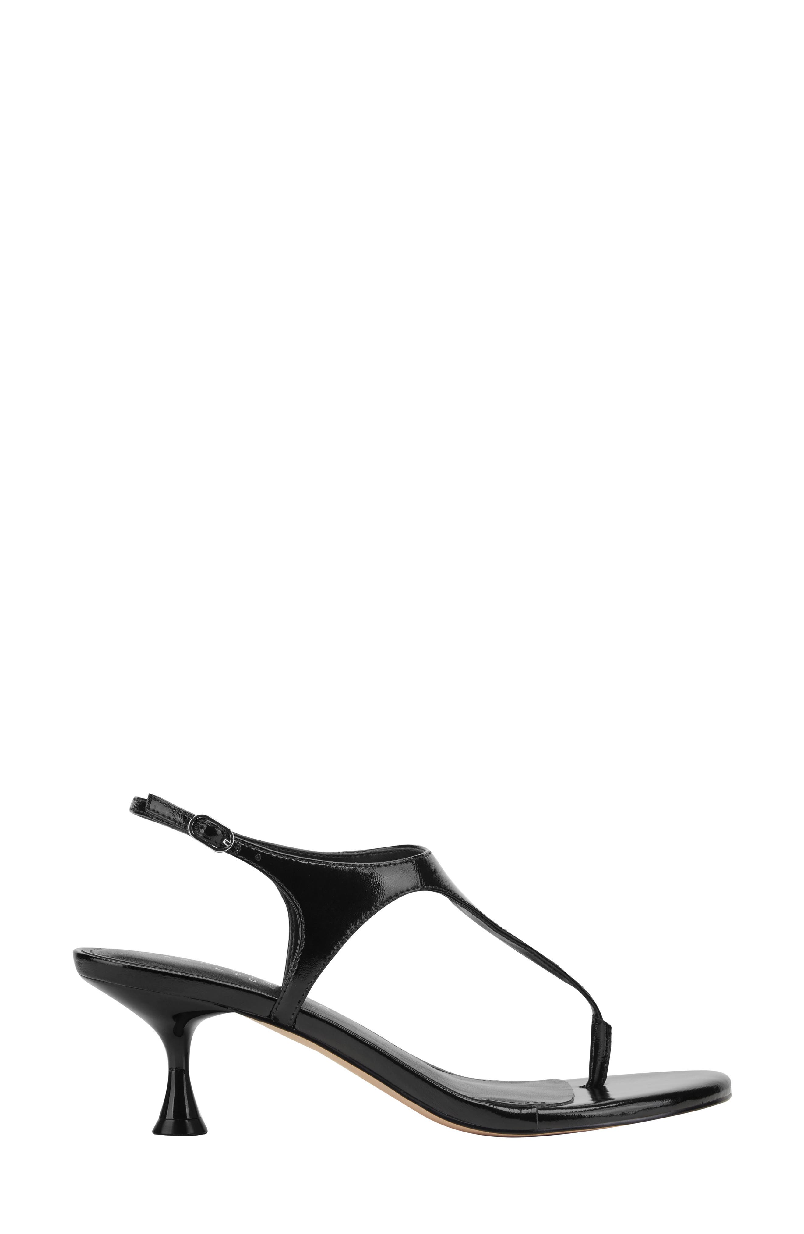 Marc Fisher LTD Pelysa Ankle Strap Sandal, Alternate, color, Black