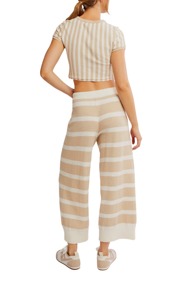 Free People Roberts Stripe Crop Top & Pants Set, Alternate, color, Nomadic Desert Combo