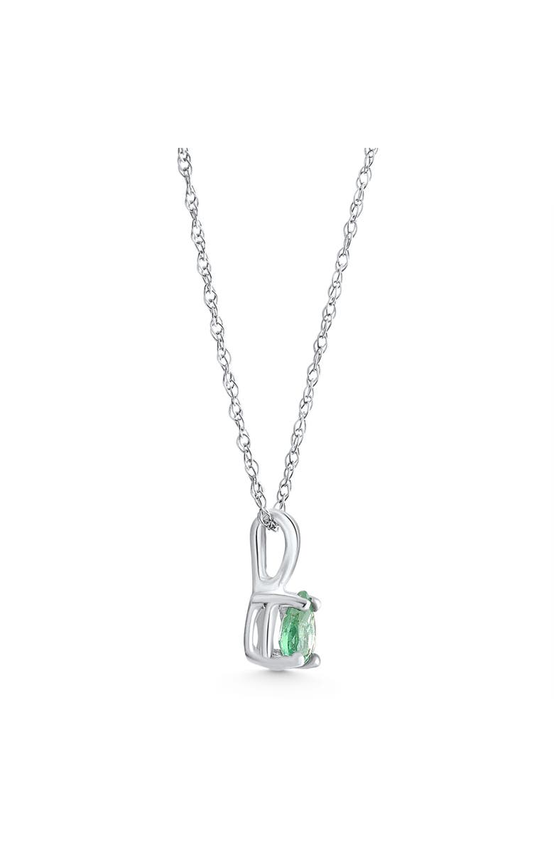 Bliss Diamond 1/4Ct Peart Shape Emerald Cut Pendant 10k Gold, Alternate, color,