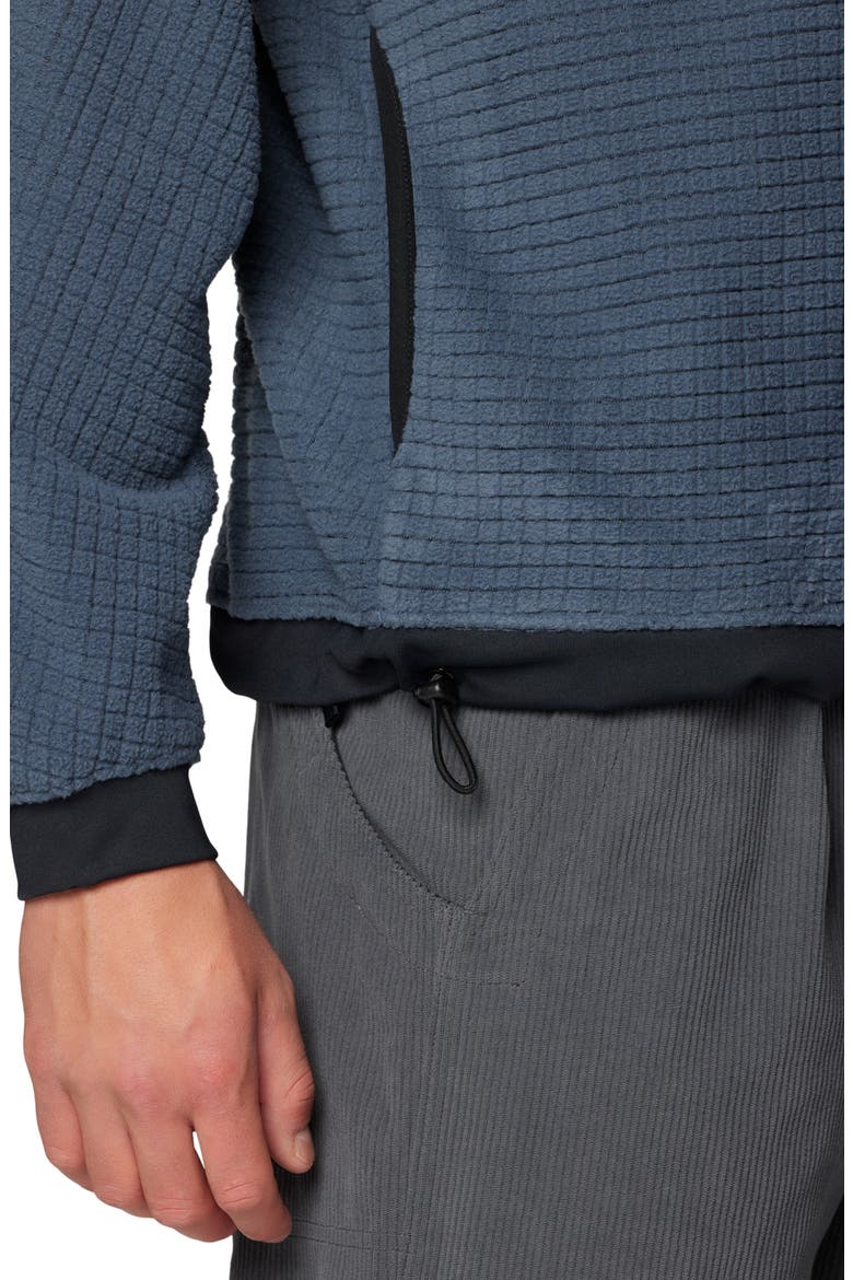 Summit Grid Big Grid Half Zip Pullover, Alternate, color, MOON BLUE