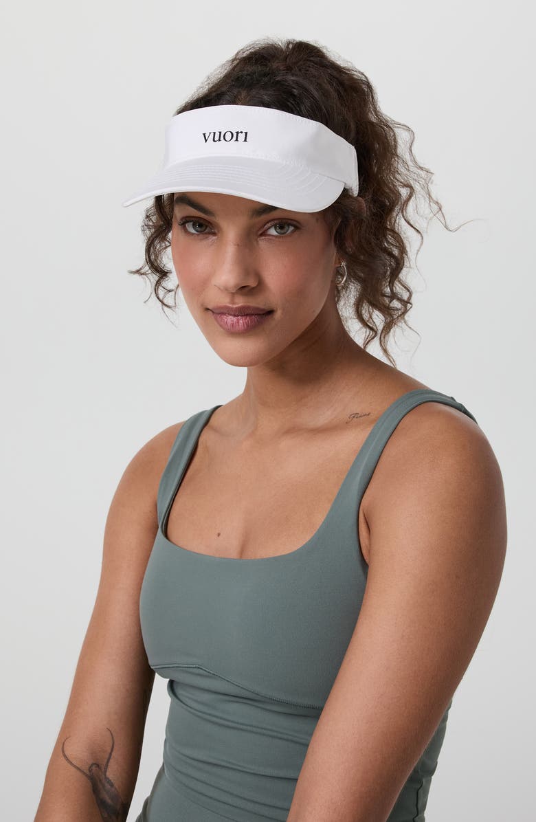 Vuori Topspin 2.0 Visor, Alternate, color, White