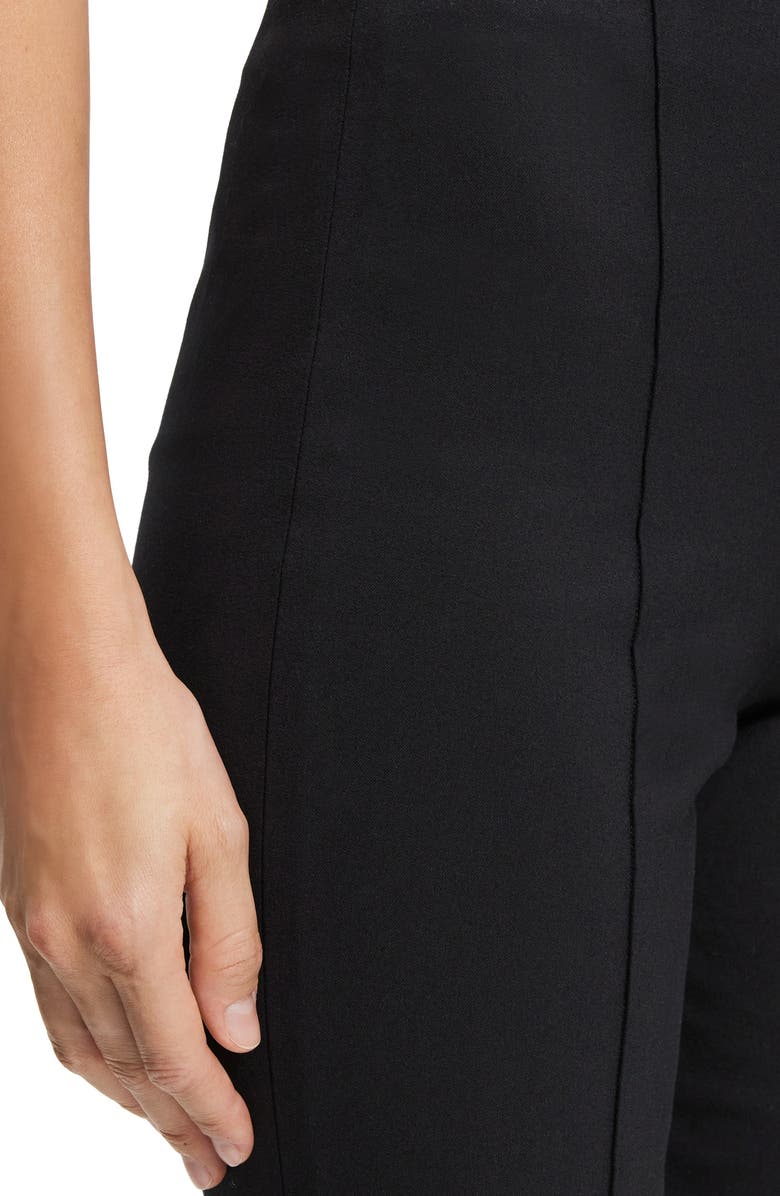 Theory Eco Pintuck Stretch Cotton Blend Crop Pants, Alternate, color,