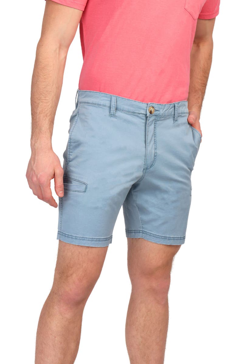 TailorByrd Welt Cargo Pocket Shorts, Alternate, color, Light Blue