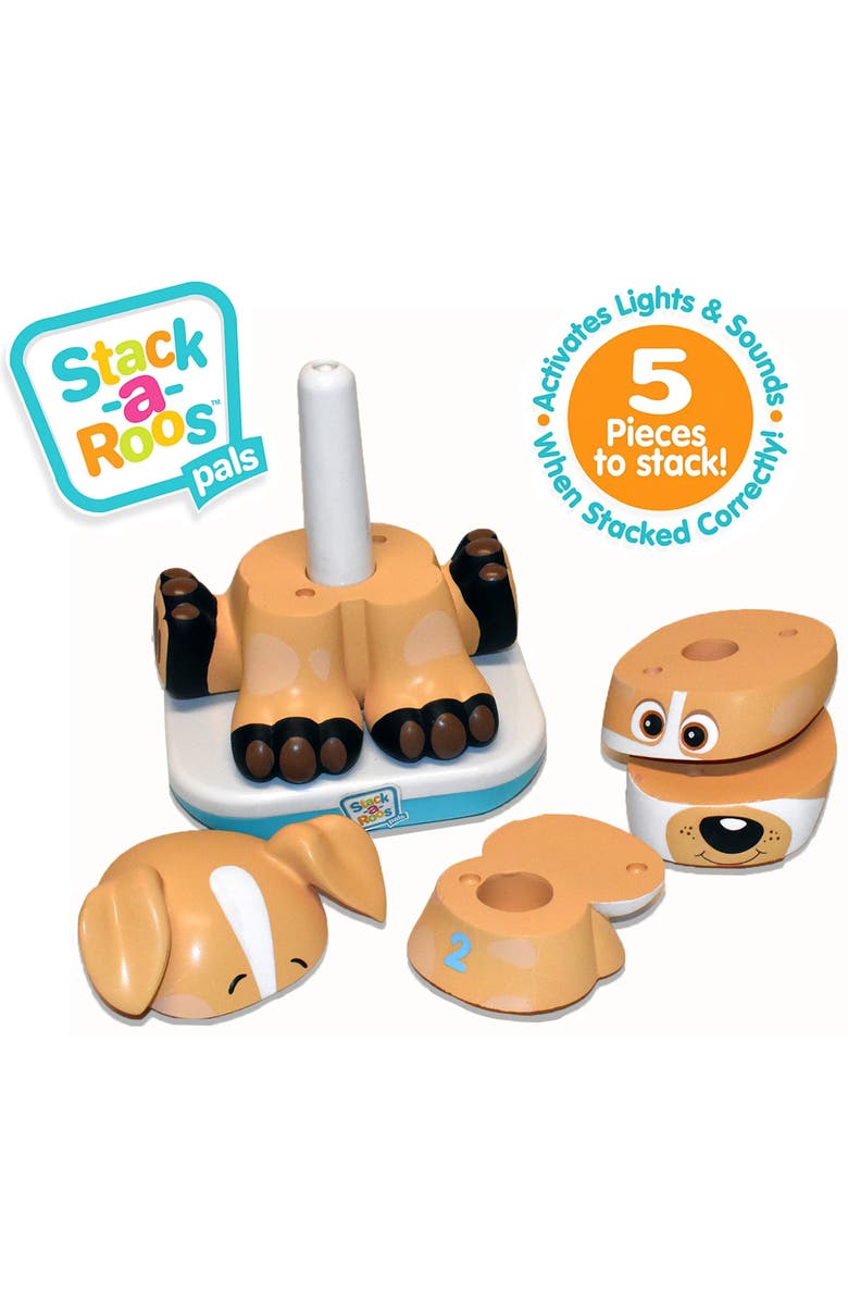 Stack-a-Roos Labrador Puppy 5 Piece Stacking Tower, Alternate, color, Multicolored