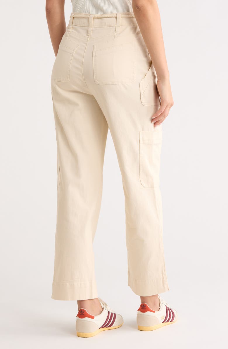 Democracy 'Ab'Solution Utility Skyrise Ankle Pants, Alternate, color, Ecru