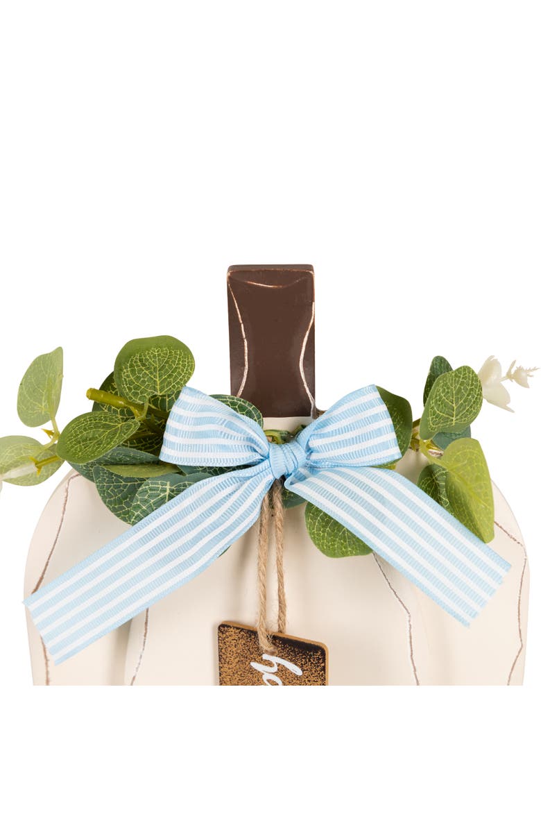 Northlight Happy Fall Pumpkin Fall Harvest Hanging Wall Decoration - 9", Alternate, color,