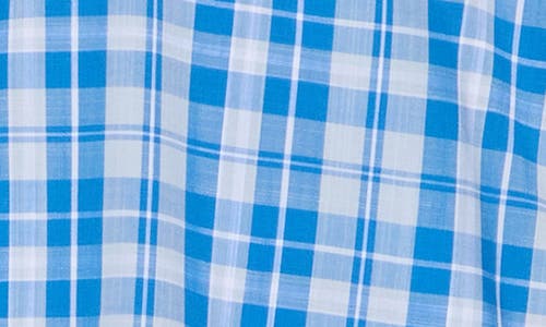 David Donahue Poplin Sport Shirt In Blue