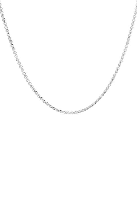 Faceted Rolo Layering Necklace