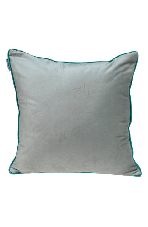 Khole Transitional Grey Throw Pillow