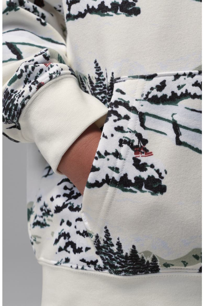 Kids' Brooklyn Fleece Holiday Hoodie & Joggers Set, Alternate, color, SAIL