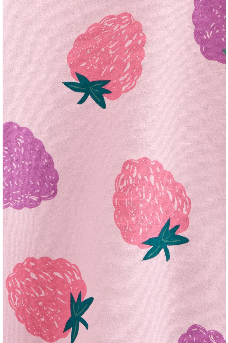 Kids' Print Cotton Sweatshirt Dress, Alternate, color, PINK LAVENDER BERRY TOSS